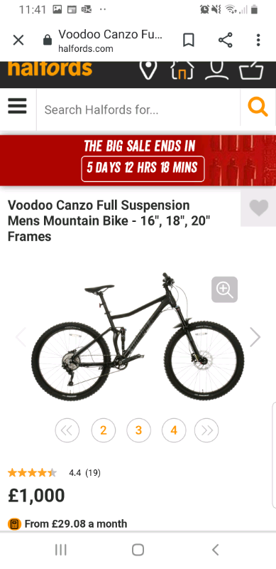 voodoo canzo 2016 halfords